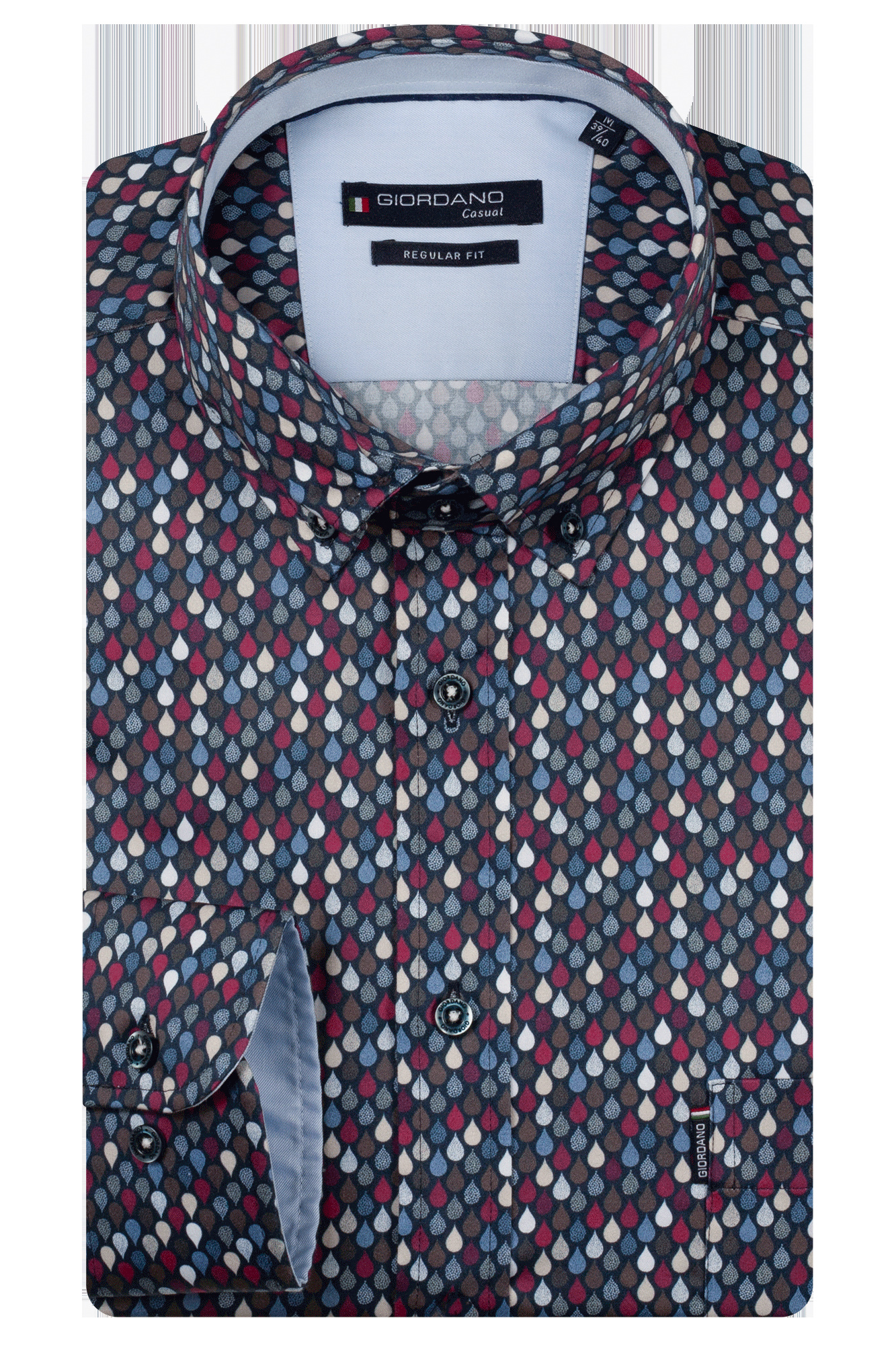Giordano Dino Shirt - Dark Red