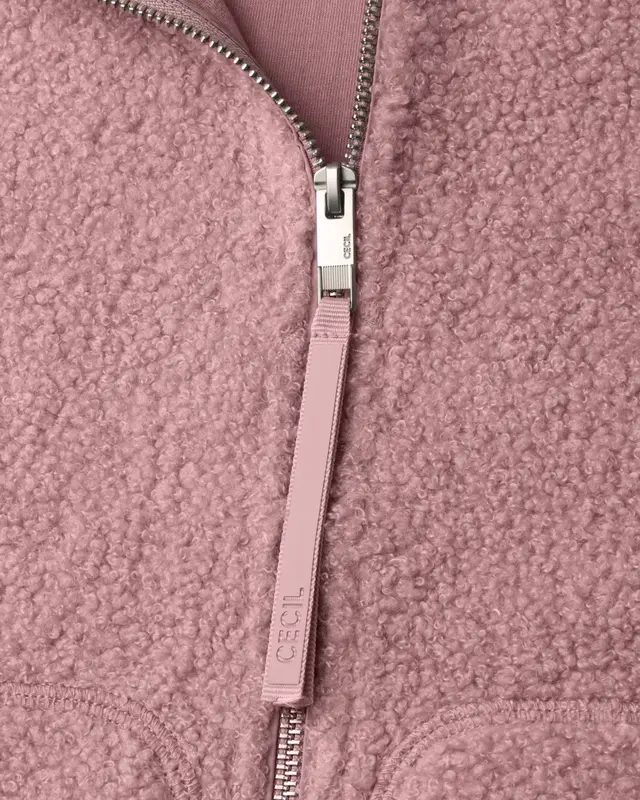 Cecil Teddy Jacket - Velvet Rose