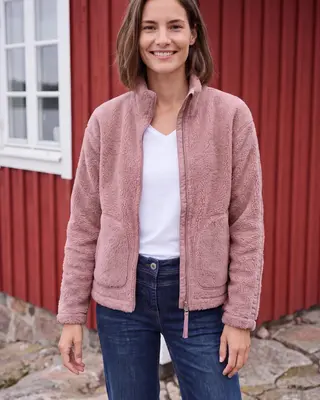 Cecil Teddy Jacket - Velvet Rose
