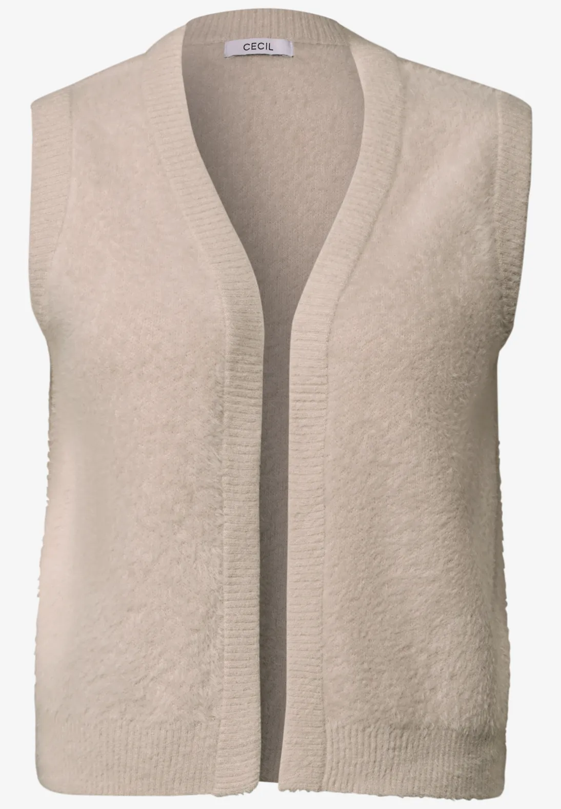 Cecil Open Vest, Verengaren - Cashmere Beige