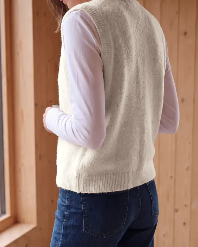 Cecil Open Vest, Verengaren - Cashmere Beige