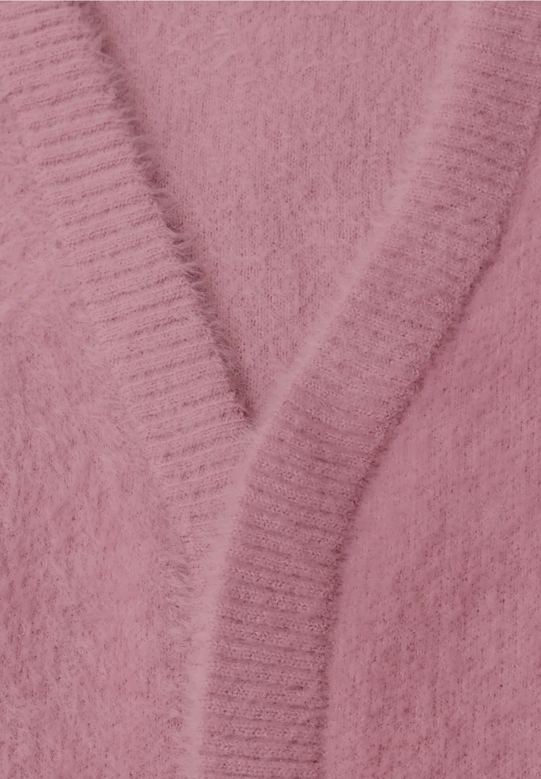 Cecil Open Cardigan, Federgarn - Velvet Rose