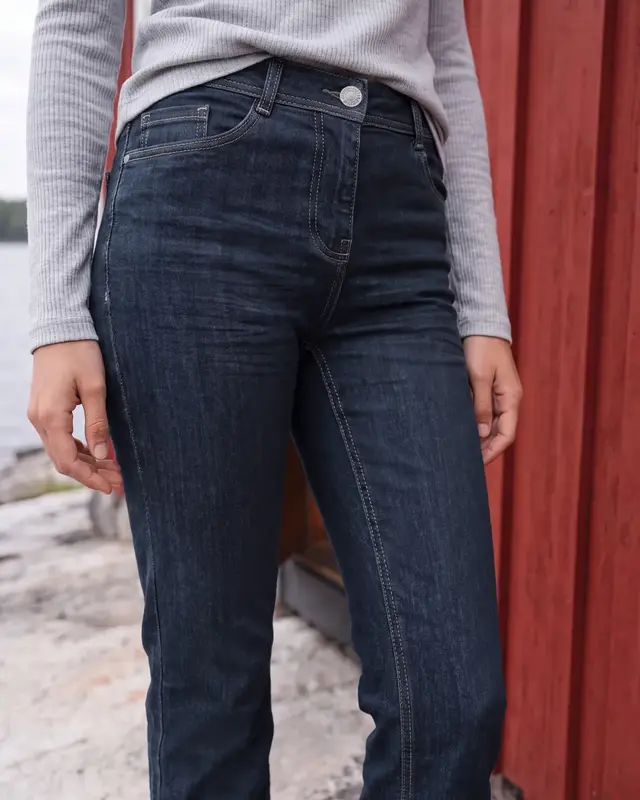 Cecil Straight Leg Jeans Toronto - Rinsed Wash