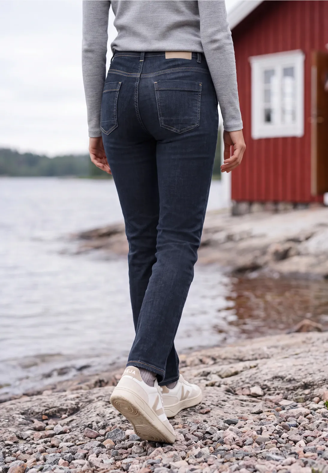 Cecil Straight Leg Jeans Toronto - Rinsed Wash