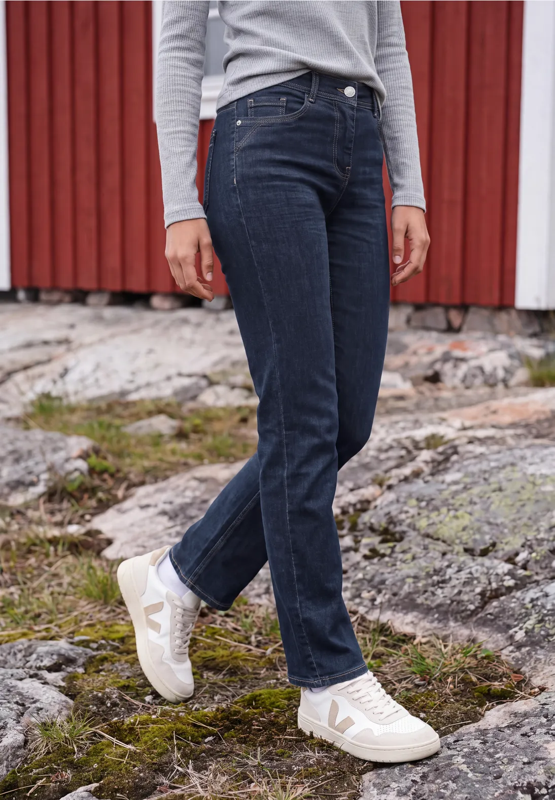 Cecil Straight Leg Jeans Toronto - Rinsed Wash