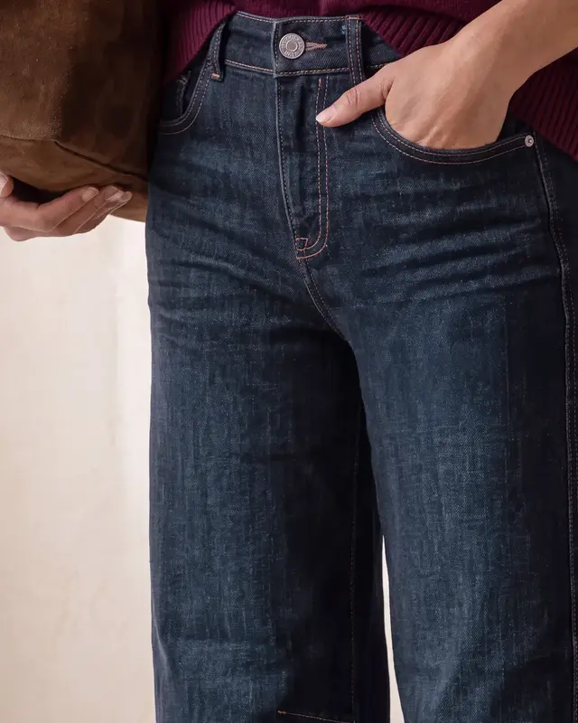 Street One Barrel Jeans Karlie - Dark Blue Washed