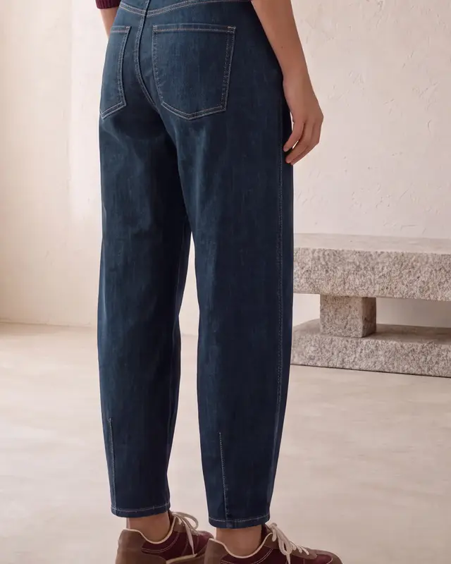 Street One Barrel Jeans Karlie - Dark Blue Washed