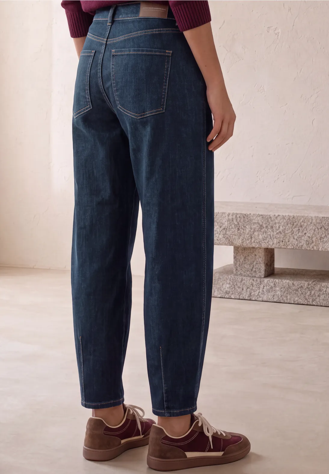 Street One Barrel Jeans Karlie - Dark Blue Washed