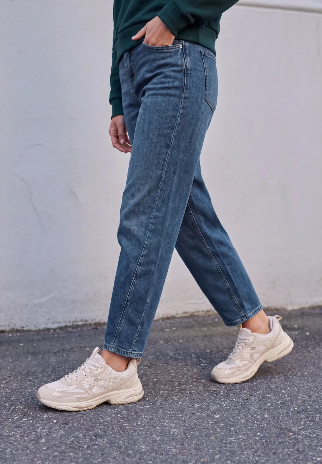 Street One Studio Barrel Jeans Cleo - Authentic Indigo Wash