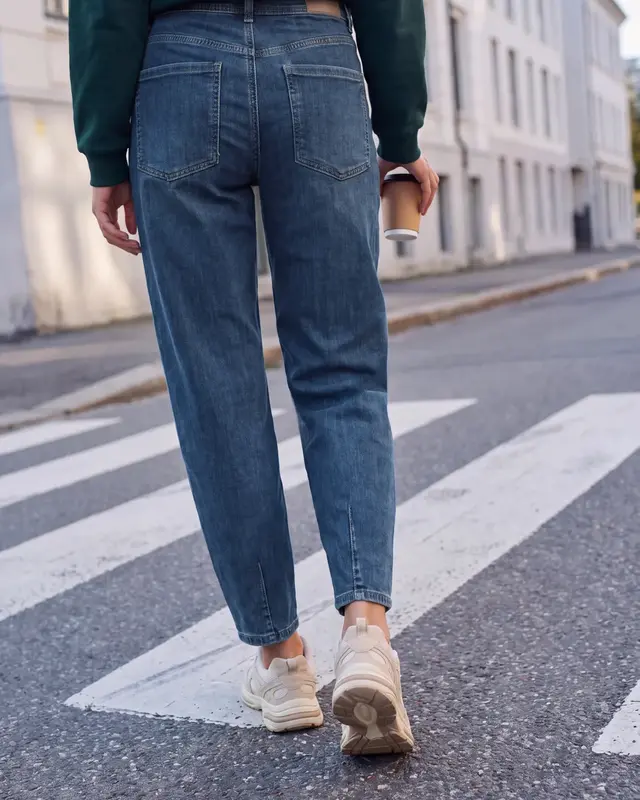 Street One Studio Barrel Jeans Cleo - Authentic Indigo Wash