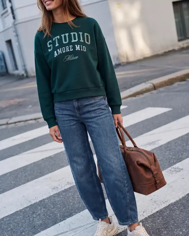 Street One Studio Barrel Jeans Cleo - Authentic Indigo Wash