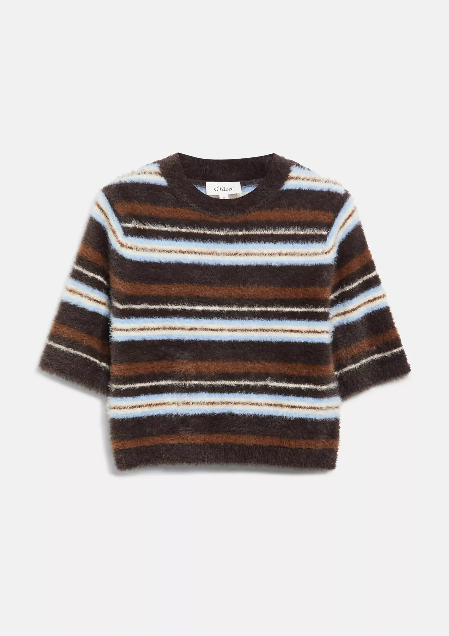 S. Oliver Zacht Gebreide Trui - Dark Brown