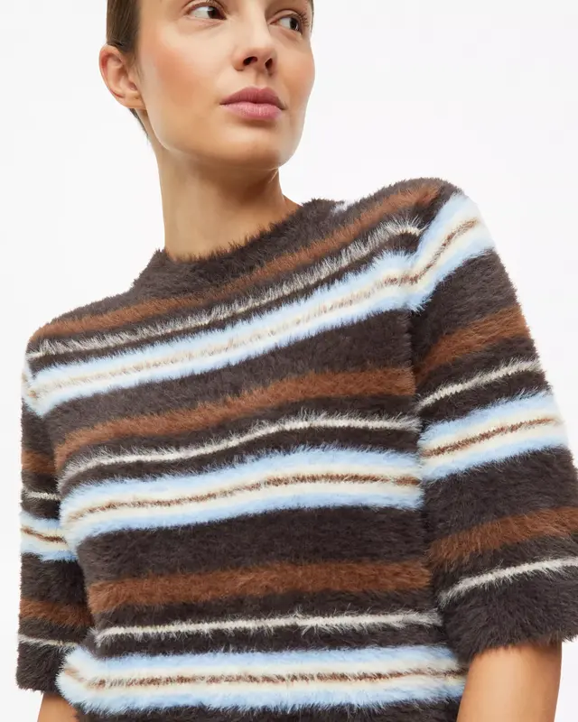 S. Oliver Zacht Gebreide Trui - Dark Brown