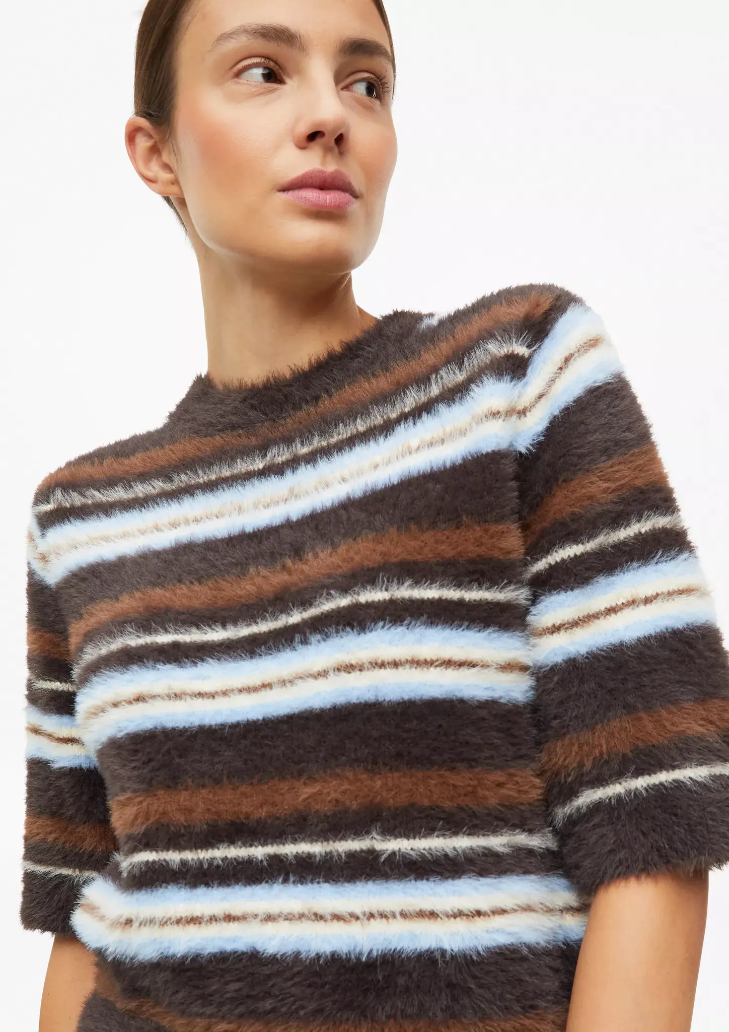S. Oliver Zacht Gebreide Trui - Dark Brown