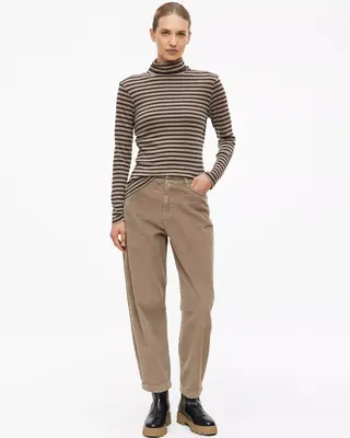 S. Oliver Corduroy Barrel Broek - Brown