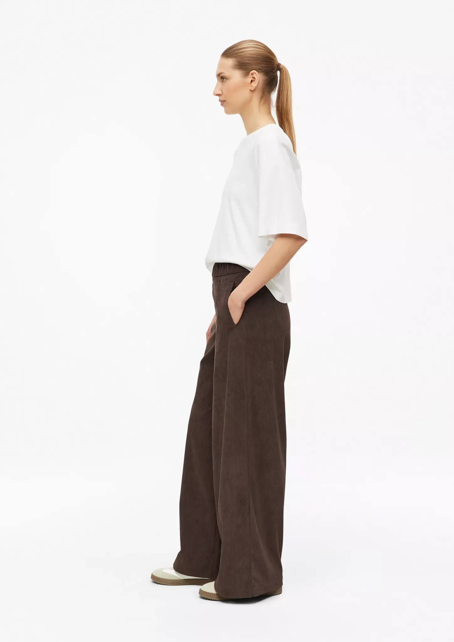S. Oliver Corduroy Broek - Dark Brown