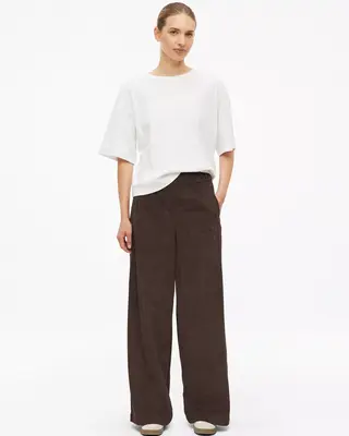 S. Oliver Corduroy Broek - Dark Brown