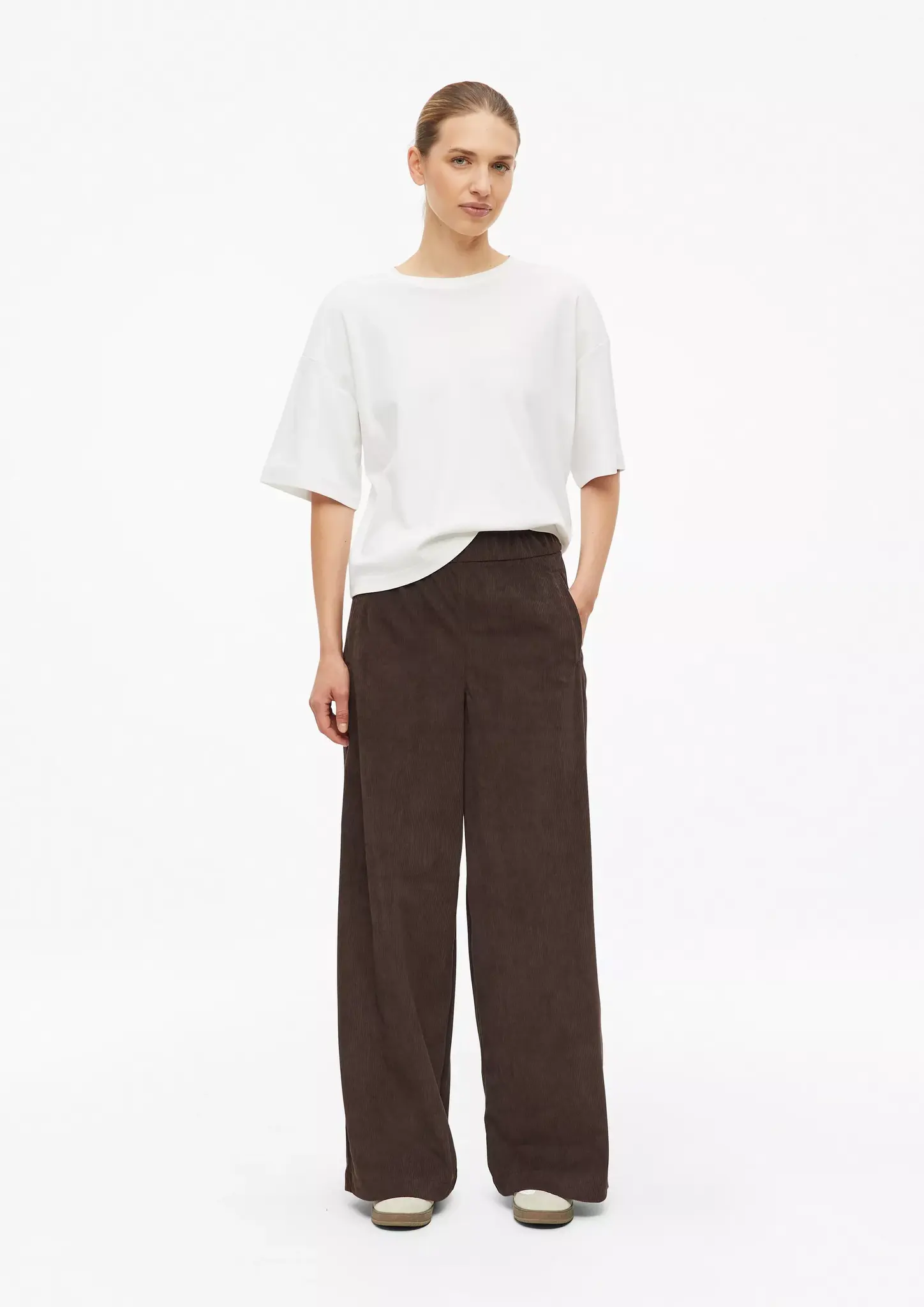S. Oliver Corduroy Broek - Dark Brown