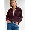Cordbluse mit Brusttaschen – Rustic Rouge