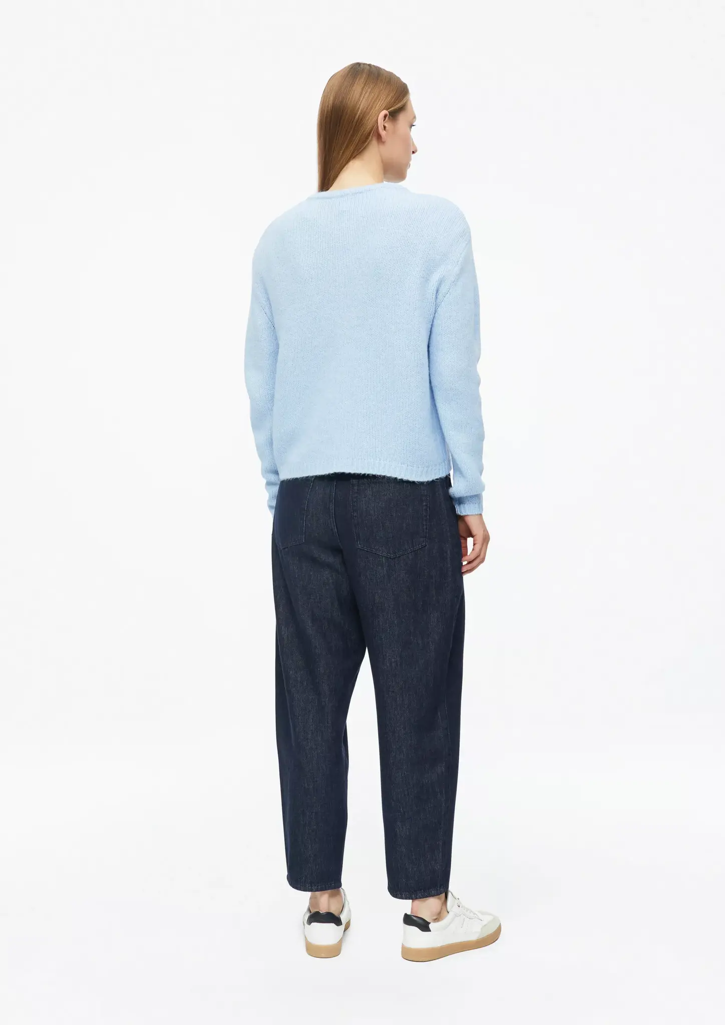 S. Oliver Gebreid Vest - Light Blue