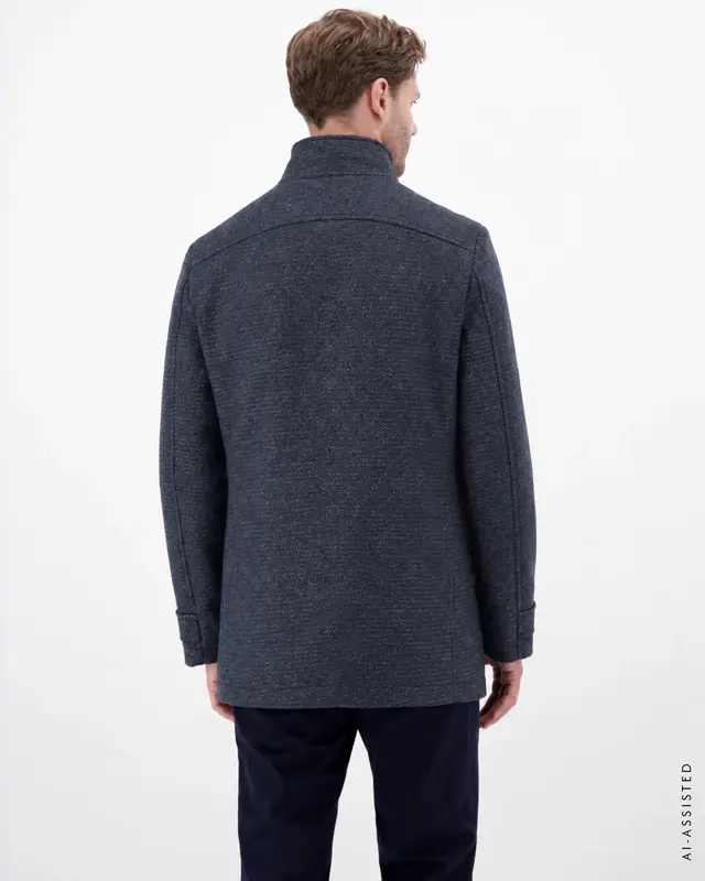 Lerros 2-in-1 Coat with Removable Inner Vest – Classic Navy