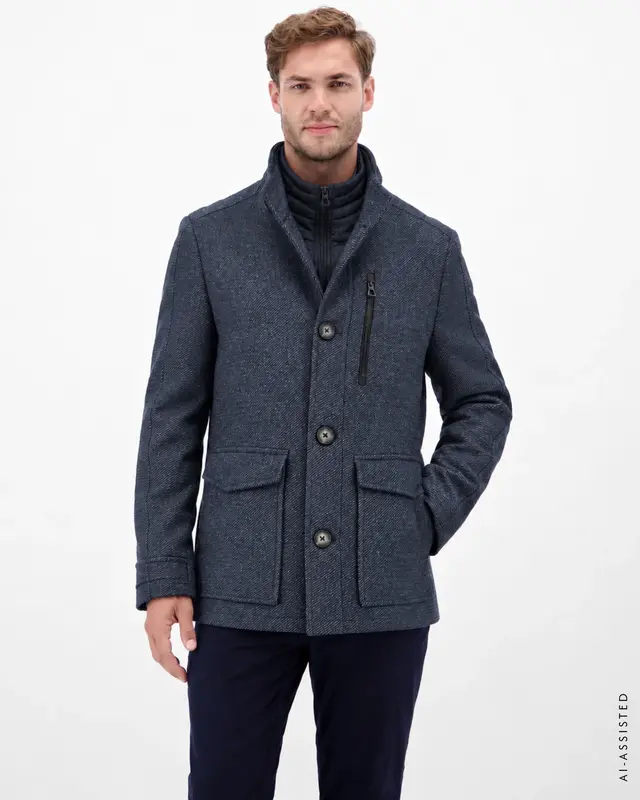 Lerros 2-in-1 Jas met Uitneembaar Vest - Classic Navy