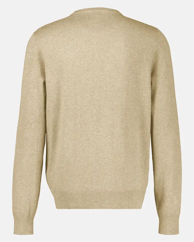 Lerros Sportieve Trui, Duurzaam Katoen - Tender Beige Melange