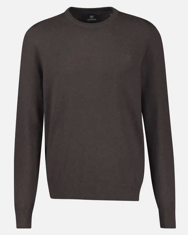 Lerros Sporty Jumper, BCI Cotton – Timber Brown