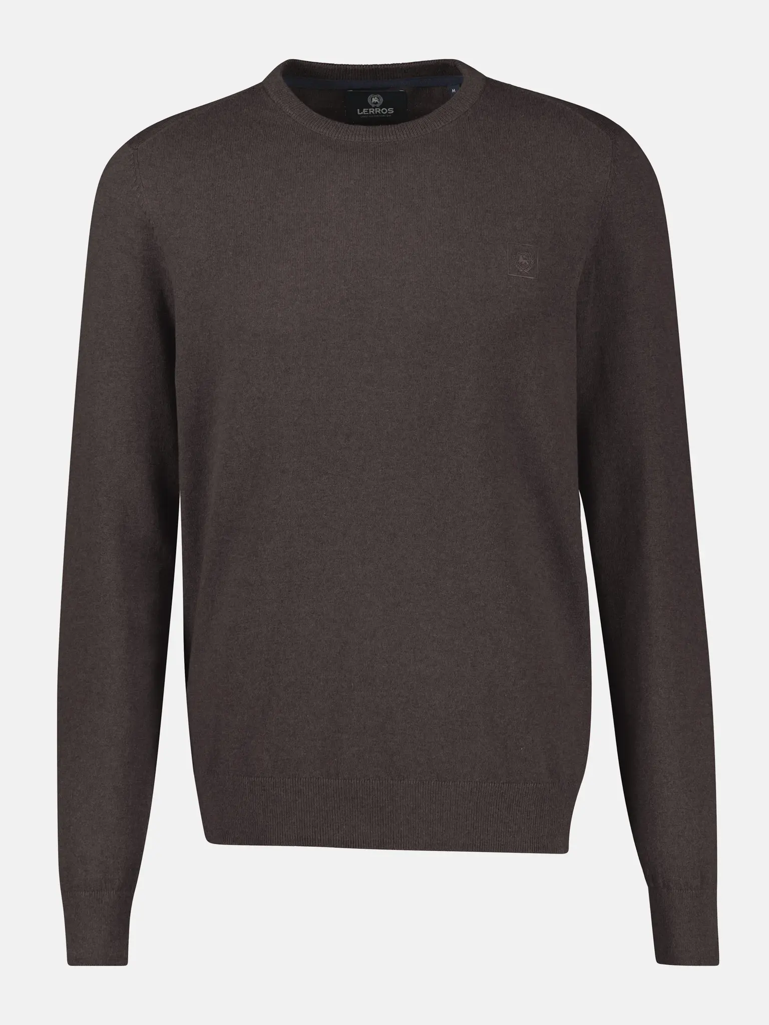 Lerros Sportieve Trui, Duurzaam Katoen - Timber Brown