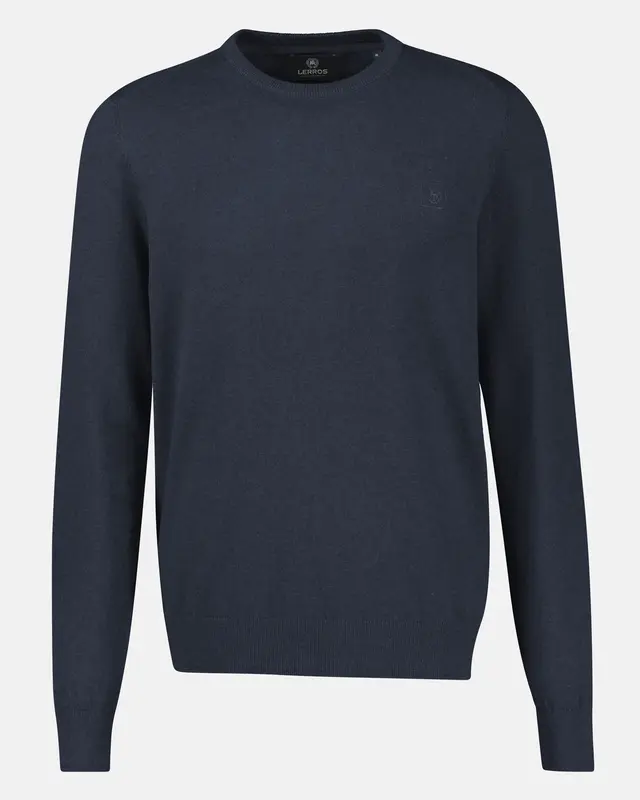 Lerros Sportieve Trui, Duurzaam Katoen - Classic Navy