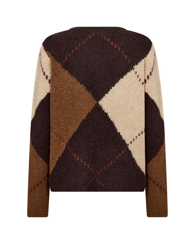 Soyaconcept Pullover Hacer 2 - Chocolate Plum Melange Combi