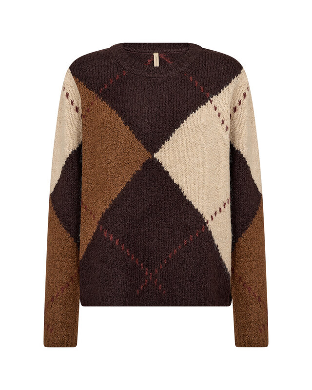 Soyaconcept Pullover Hacer 2 - Chocolate Plum Melange Combi