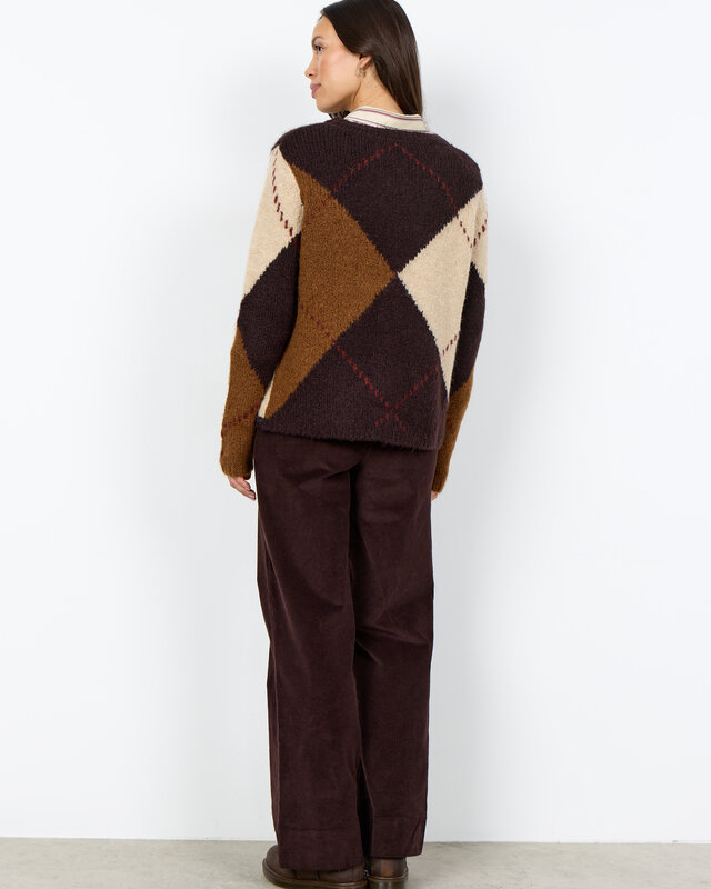 Soyaconcept Jumper Hacer 2 - Chocolate Plum Melange Combi