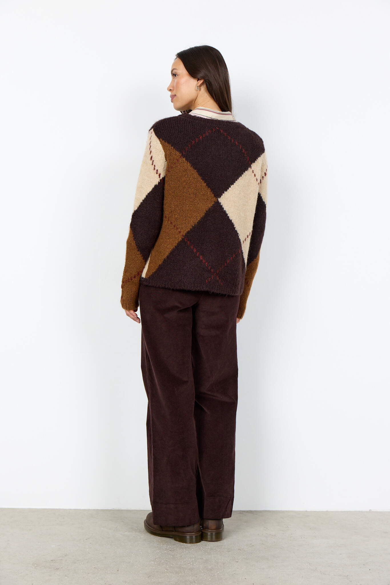 Soyaconcept Jumper Hacer 2 - Chocolate Plum Melange Combi
