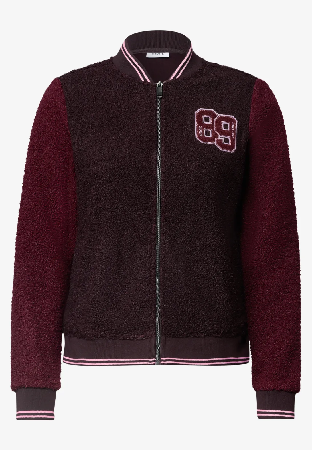 Cecil Teddy Jas met Patch Detail - Berry Red