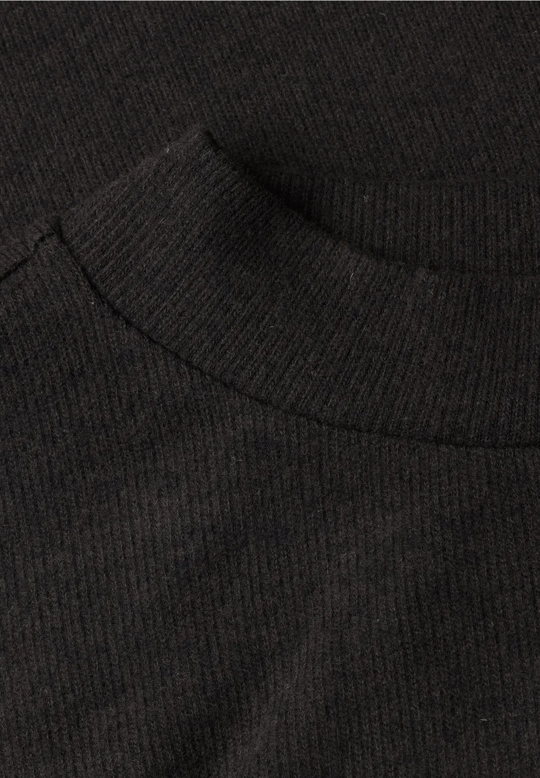 Street One Shirt with Lace Insert - Black Coffee Melange