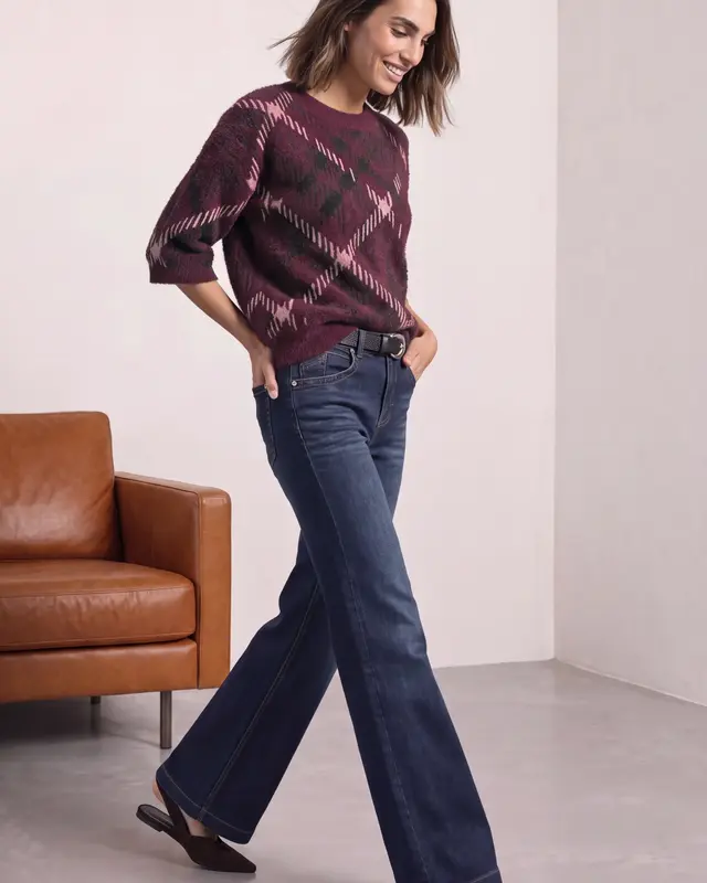 Street One Pullover mit 3/4-Arm - Rustic Rouge