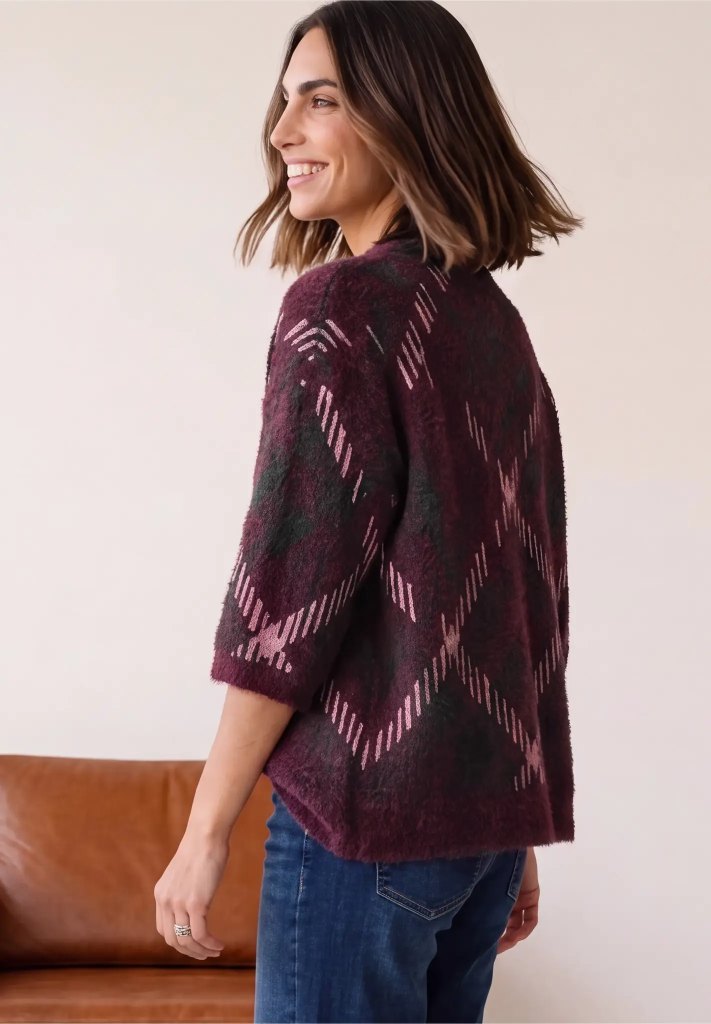 Street One Pullover mit 3/4-Arm - Rustic Rouge