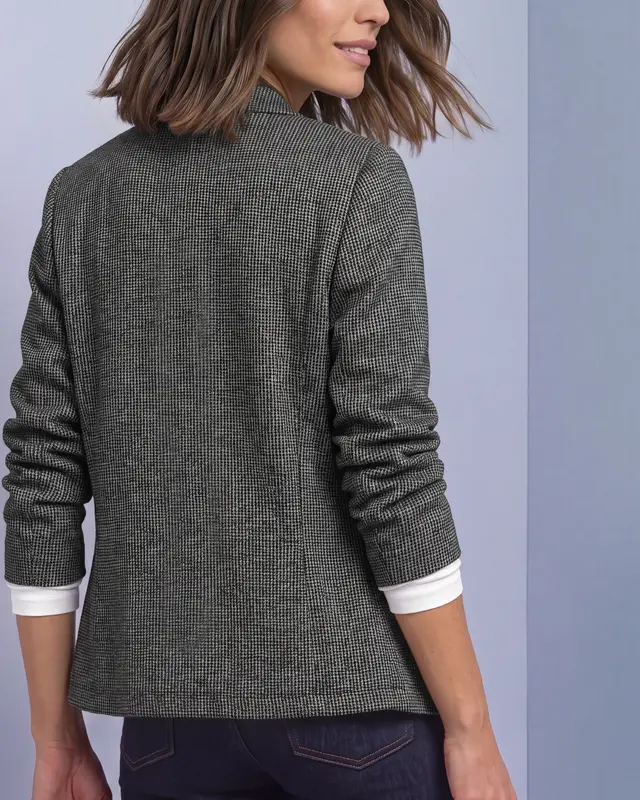 Street One Blazer mit Houndstooth Muster - Black