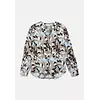 Blouse with Print - Beige