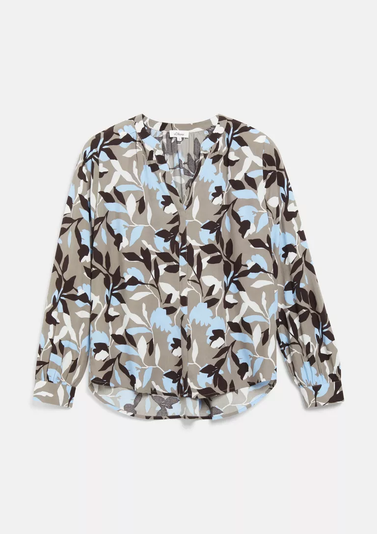 S. Oliver Blouse met Print - Beige