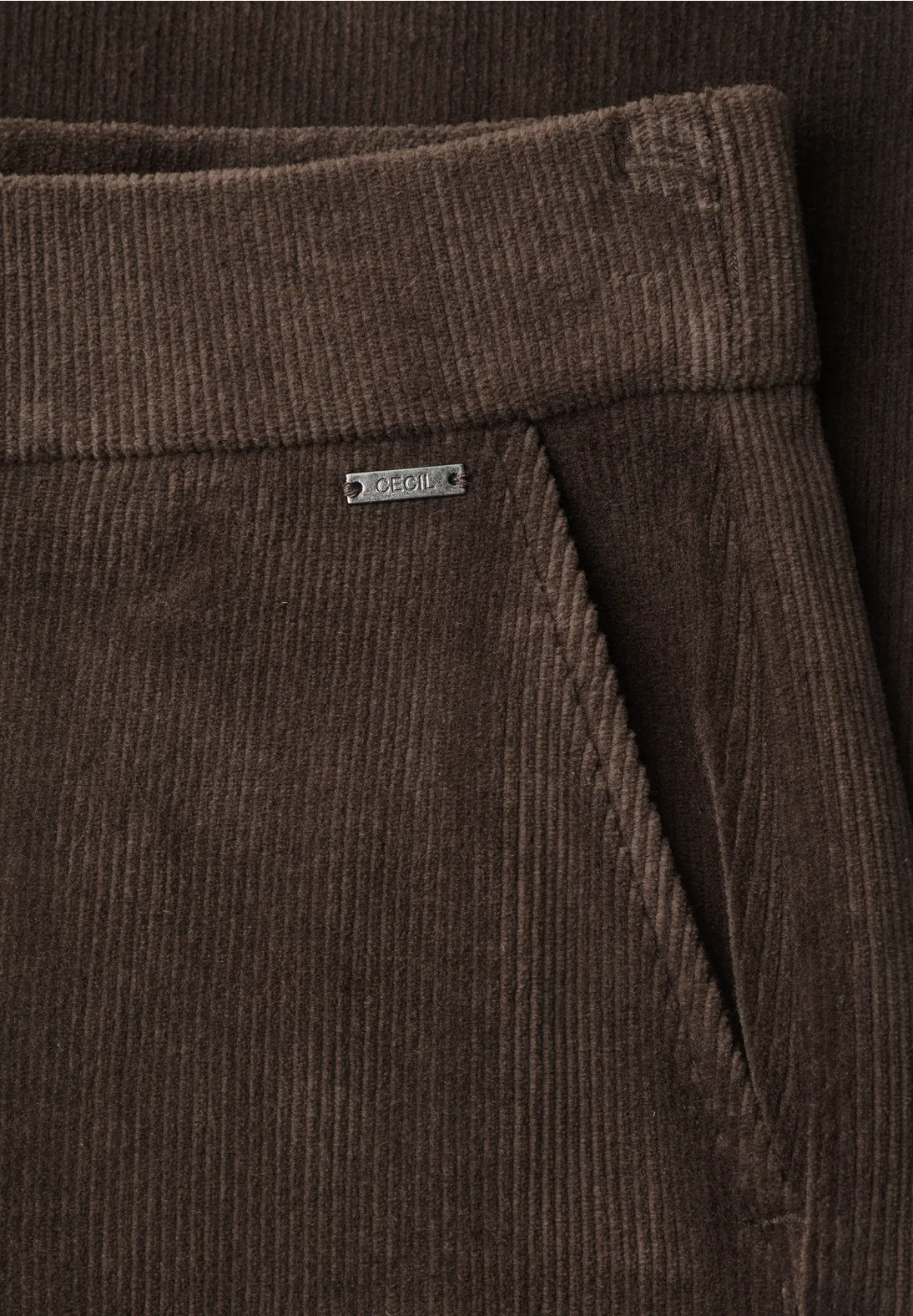 Cecil High Waist Pants Neele - Truffle Brown