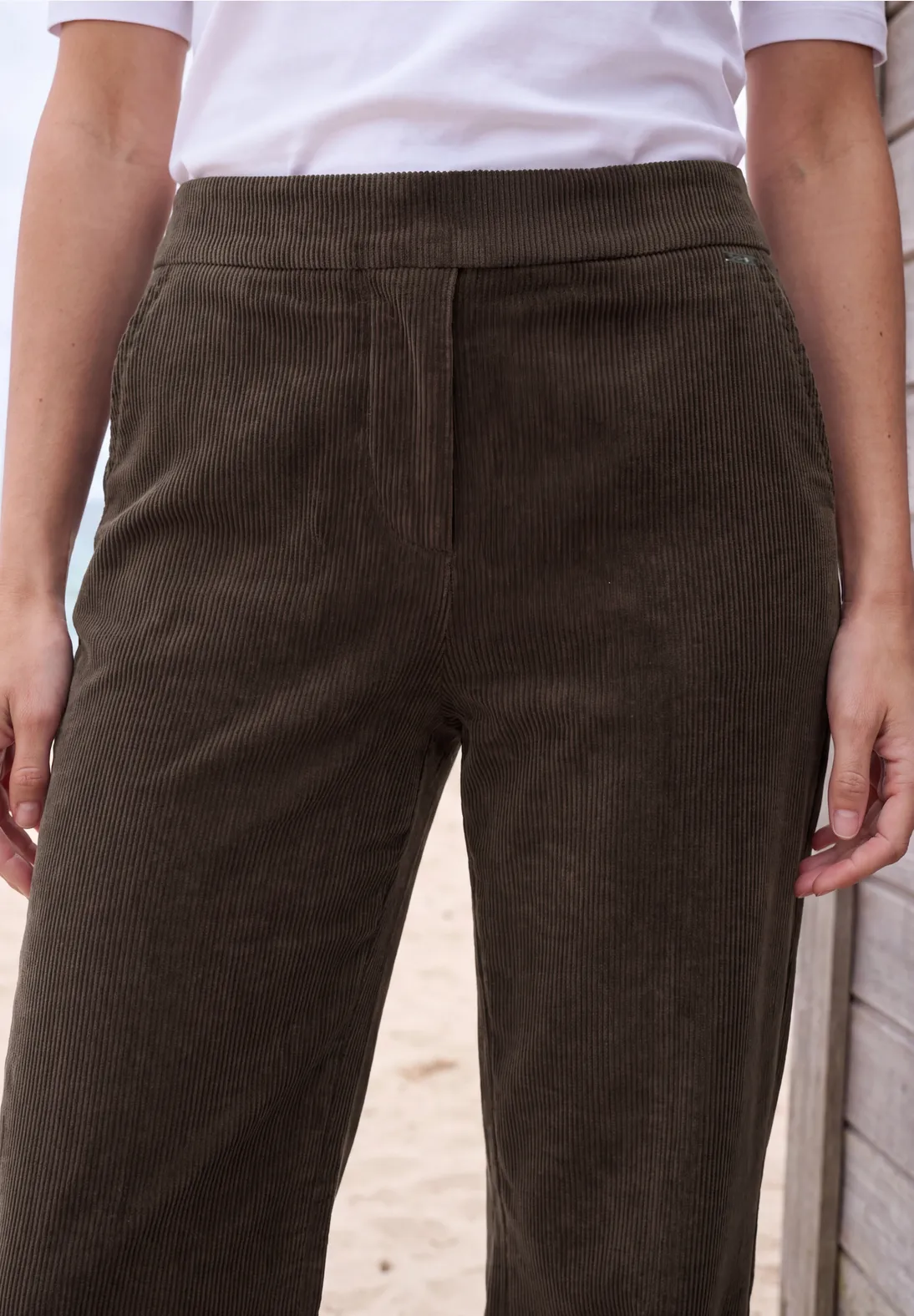 Cecil High Waist Pants Neele - Truffle Brown