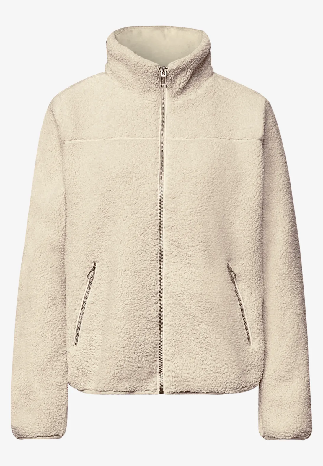 Street One Teddy Jacket - Soft Fawn Beige