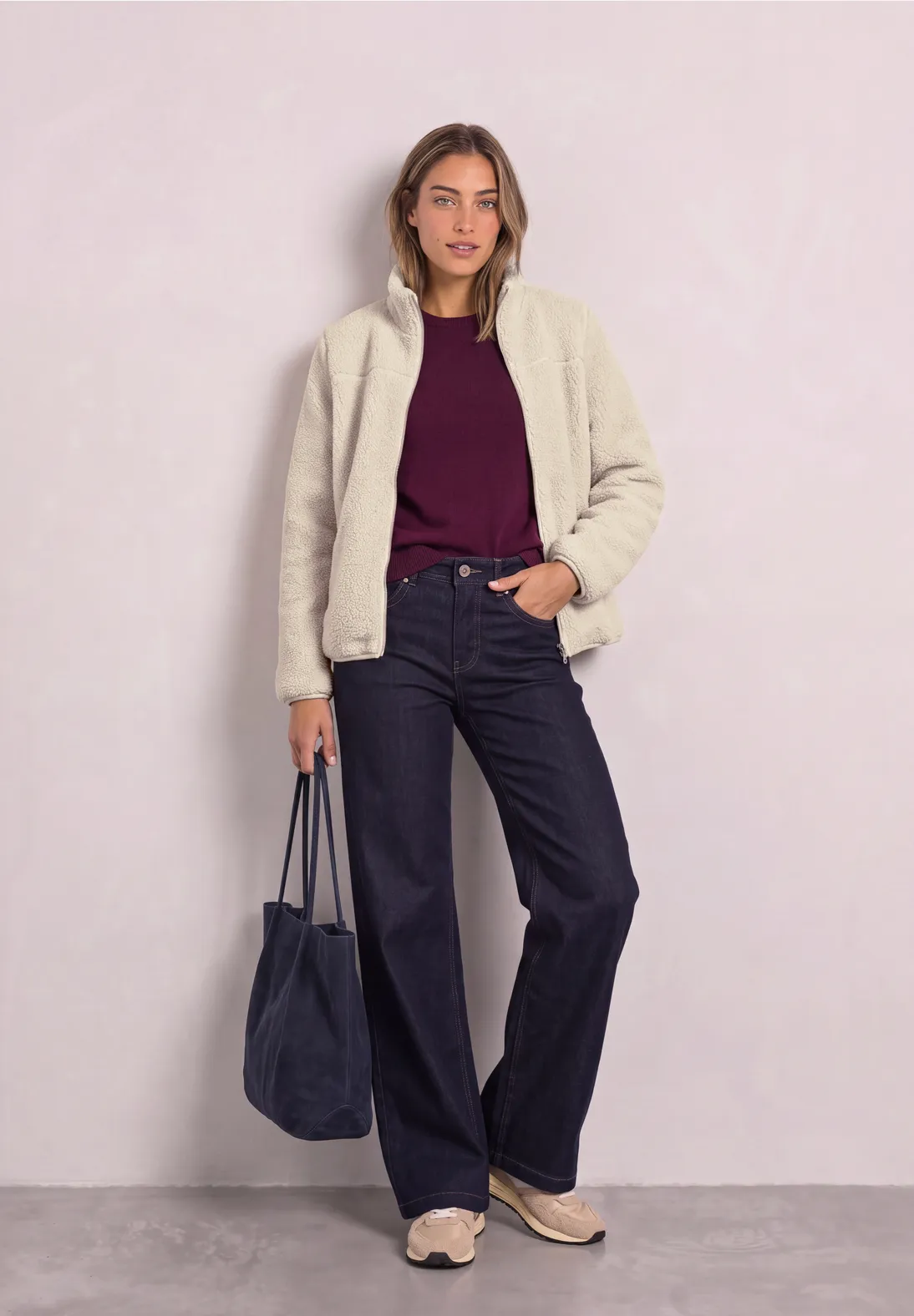 Street One Teddy Jacket - Soft Fawn Beige