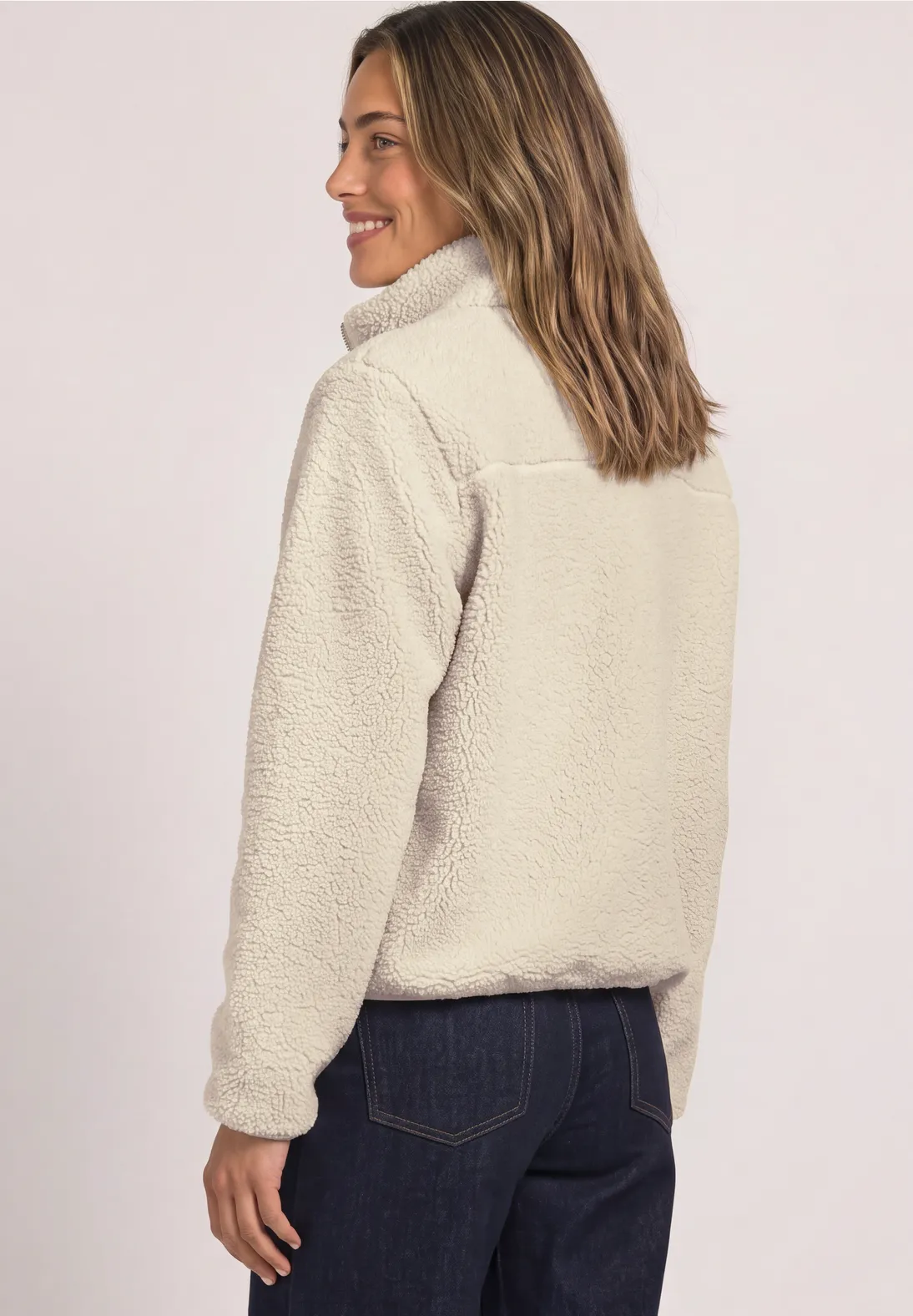 Street One Teddy Jacket - Soft Fawn Beige