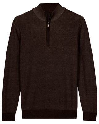 Baileys Two-Tone Jumper - Espresso Brown