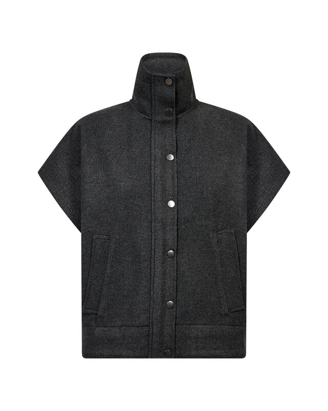 Soyaconcept Waistcoat Vagna 7 - Dark Earth Melange