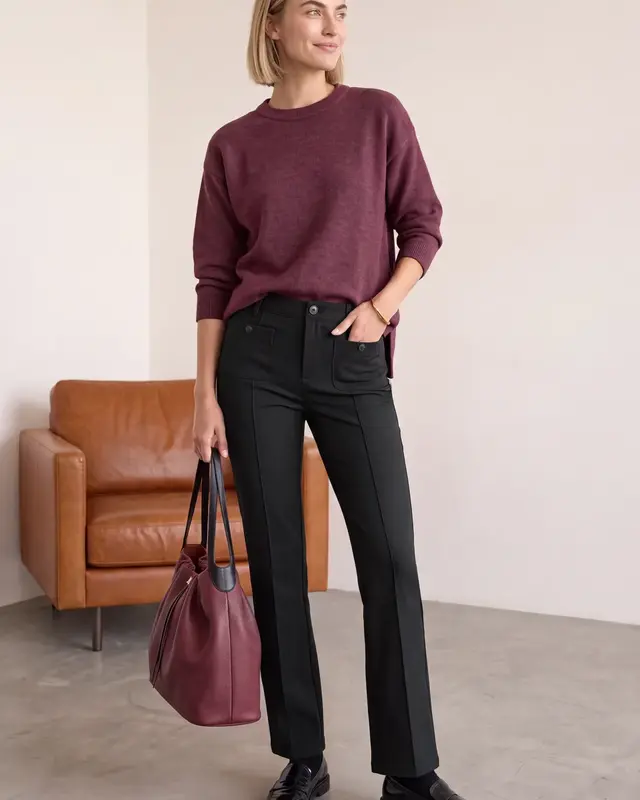 Street One Bootcut Hose Blaire - Black