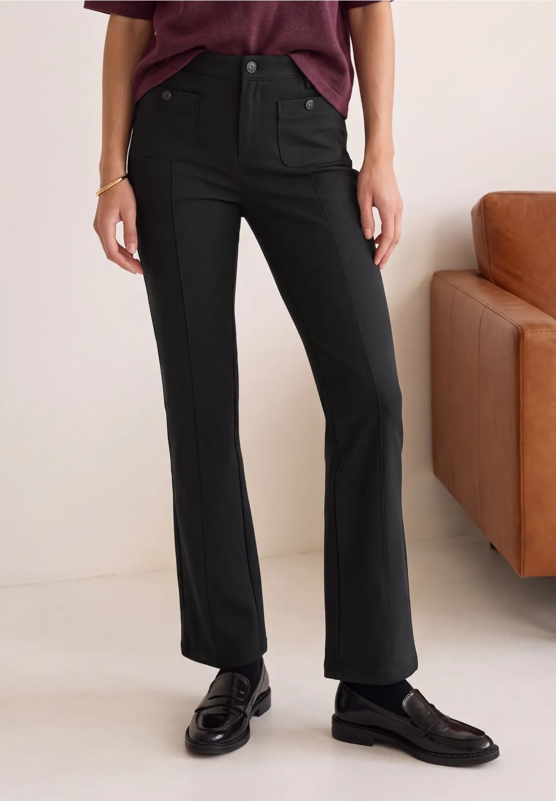 Street One Bootcut Hose Blaire - Black